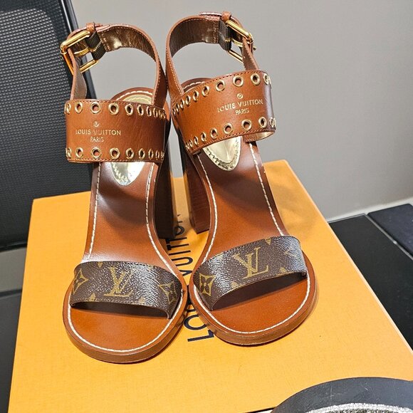 Louis Vuitton Passenger leather sandals 41 EU - Picture 1 of 11